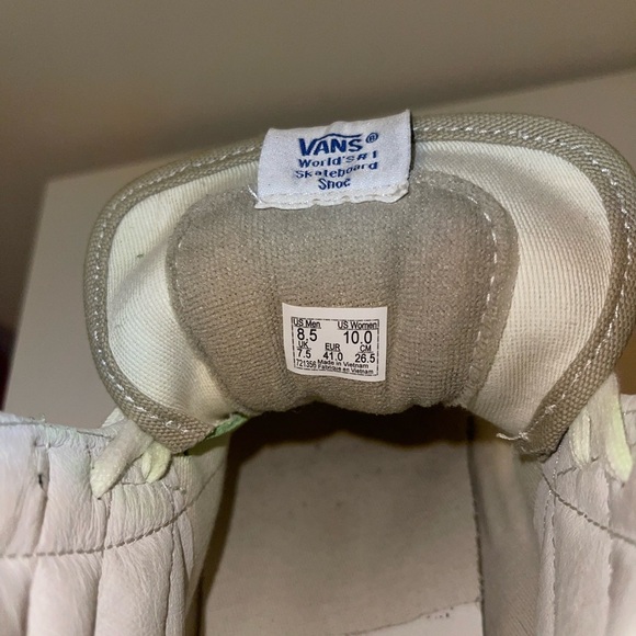 Vans OG Style 138 LX  Sued Fabric Leather Neon Green/Gray Women US 10 Men US 8.5 - Picture 6 of 9